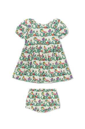 Dress with floral motif